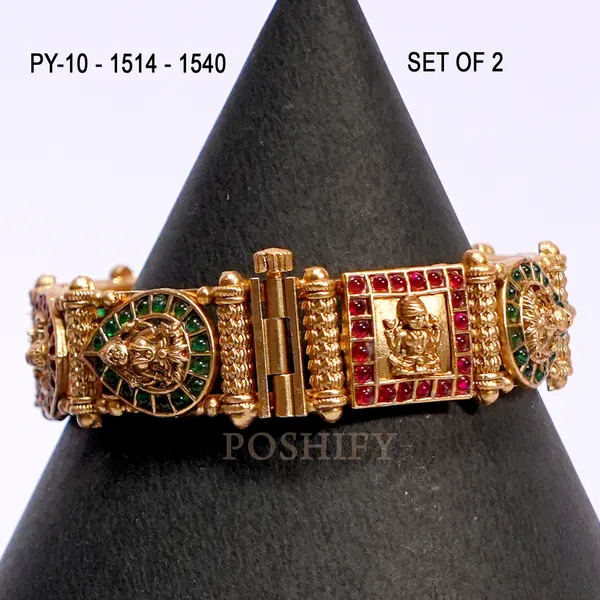 Luxury_Gold_Plated_Goddess_Laxmi_Design_Pure_Brass_Bangles_for_Women_|_Bangles_Set_|_1489_-_1505_|_Latest_Stylish_Traditional_Kada_Bangles_|_Just_Like_Real_Gold_Jewellery_|_Fashion_|_SET_OF_2