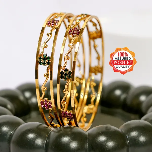 Luxury_Gold_Plated_Pure_Brass_Bangles_for_Women_|_Bangles_Set_|_318_-_1617_|_Latest_Stylish_Traditional_Kada_Bangles_|_Just_Like_Real_Gold_Jewellery_|_Fashion_|_SET_OF_2