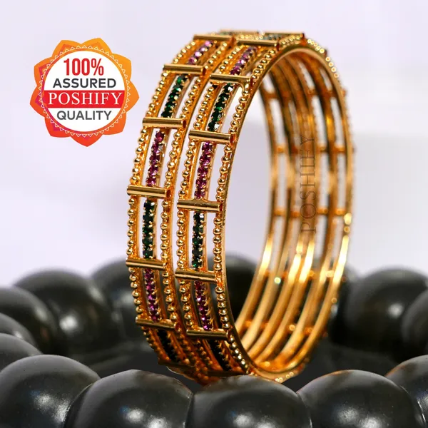 Luxury_Gold_Plated_Pure_Brass_Bangles_for_Women_|_Bangles_Set_|_345_-_1603_|_Latest_Stylish_Traditional_Kada_Bangles_|_Just_Like_Real_Gold_Jewellery_|_Fashion_|_SET_OF_2