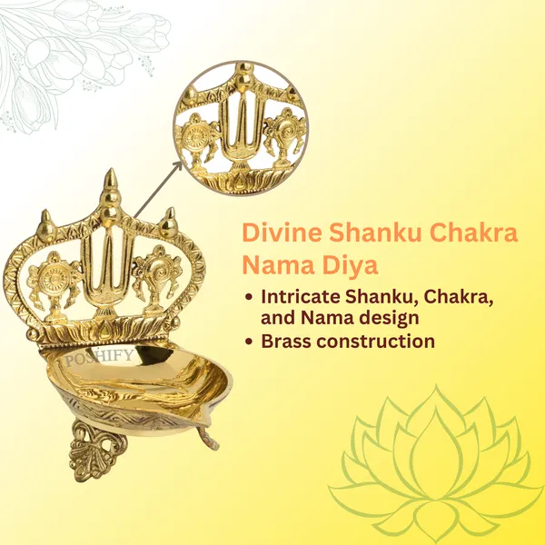 Gold_Brass_Shankuchakra_Nama_Diya_With_Stand