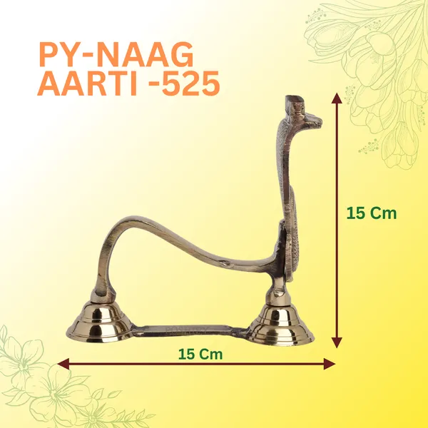 Gold_Brass_Exquisite_Serpent_Shaped_Naag_Diya