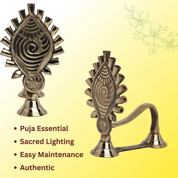 Gold_Brass_Exquisite_Conch_Designed_Shank_Diya