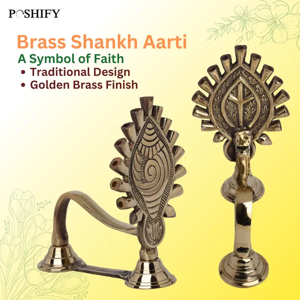 Gold_Brass_Exquisite_Conch_Designed_Shank_Diya