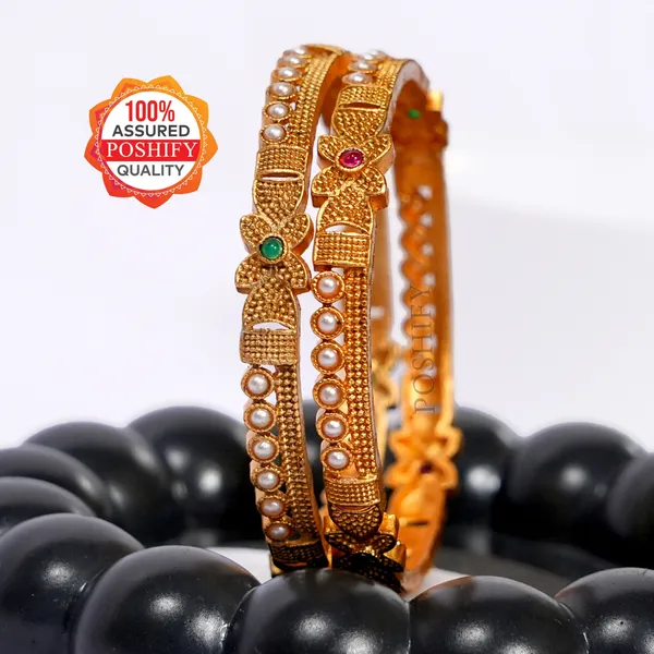 Luxury_Gold_Plated_Pure_Brass_Bangles_for_Women_|_Bangles_Set_|_2332_-_1834_|_Latest_Stylish_Traditional_Kada_Bangles_|_Just_Like_Real_Gold_Jewellery_|_Fashion_|_SET_OF_4