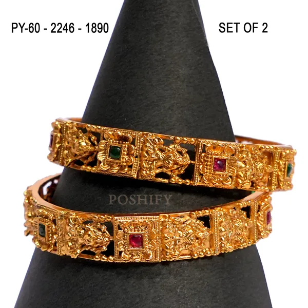 Luxury_Gold_Plated_Goddess_Laxmi_Design_Pure_Brass_Bangles_for_Women_|_Bangles_Set_|_1489_-_1505_|_Latest_Stylish_Traditional_Kada_Bangles_|_Just_Like_Real_Gold_Jewellery_|_Fashion_|_SET_OF_2