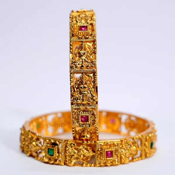 Luxury_Gold_Plated_Goddess_Laxmi_Design_Pure_Brass_Bangles_for_Women_|_Bangles_Set_|_1489_-_1505_|_Latest_Stylish_Traditional_Kada_Bangles_|_Just_Like_Real_Gold_Jewellery_|_Fashion_|_SET_OF_2