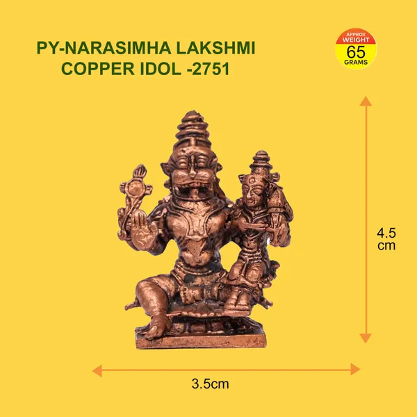 NARASIMHA_LAKSHMI_COPPER_IDOL