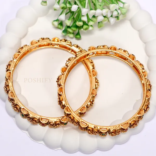 Luxury_Gold_Plated_Pure_Brass_Bangles_for_Women_|_Bangles_Set_|_1491_-_1484_|_Latest_Stylish_Traditional_Kada_Bangles_|_Just_Like_Real_Gold_Jewellery_|_Fashion_|_SET_OF_2