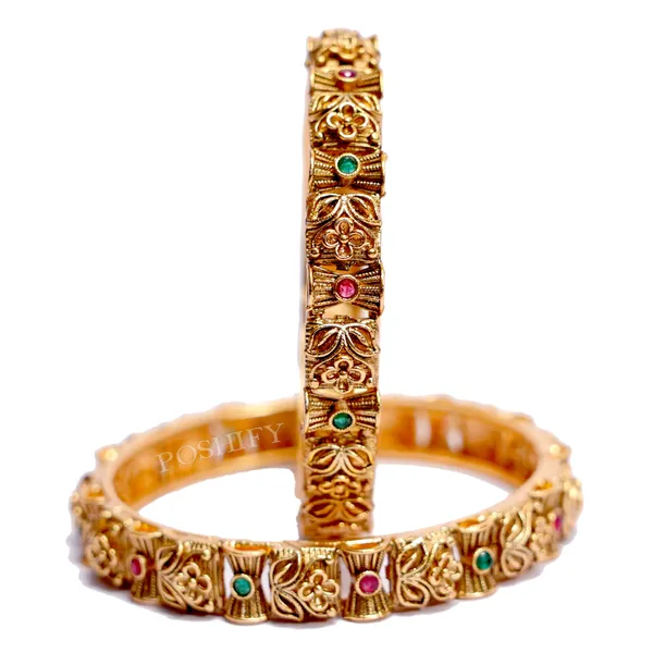 Luxury_Gold_Plated_Pure_Brass_Bangles_for_Women_|_Bangles_Set_|_1491_-_1484_|_Latest_Stylish_Traditional_Kada_Bangles_|_Just_Like_Real_Gold_Jewellery_|_Fashion_|_SET_OF_2