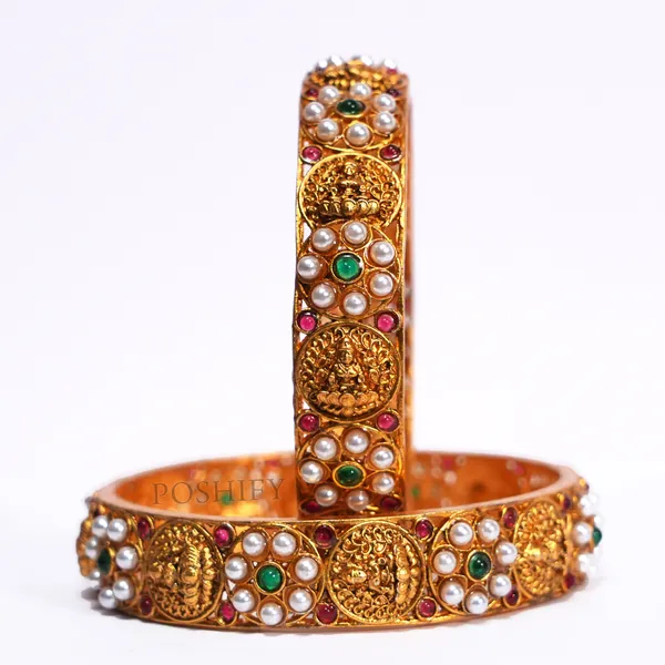 Luxury_Gold_Plated_Goddess_Laxmi_Design_Pure_Brass_Bangles_for_Women_|_Bangles_Set_|_1489_-_1505_|_Latest_Stylish_Traditional_Kada_Bangles_|_Just_Like_Real_Gold_Jewellery_|_Fashion_|_SET_OF_2