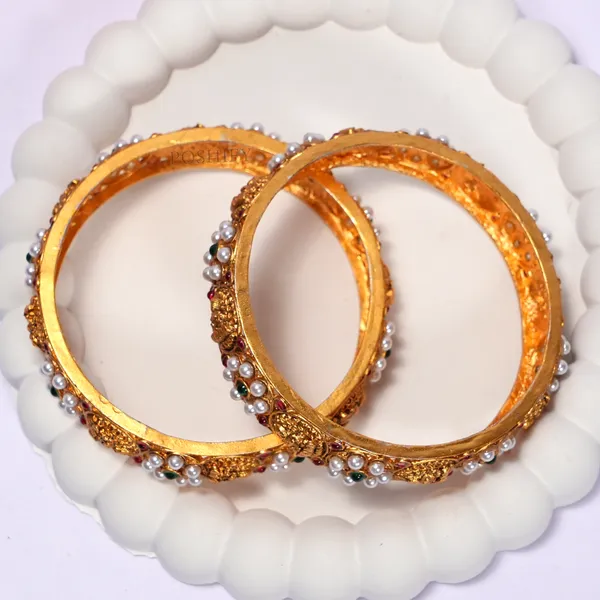 Luxury_Gold_Plated_Goddess_Laxmi_Design_Pure_Brass_Bangles_for_Women_|_Bangles_Set_|_1489_-_1505_|_Latest_Stylish_Traditional_Kada_Bangles_|_Just_Like_Real_Gold_Jewellery_|_Fashion_|_SET_OF_2