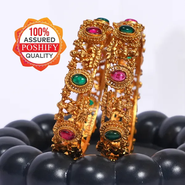 Luxury_Gold_Plated_Goddess_Laxmi_Design_Pure_Brass_Bangles_for_Women_|_Bangles_Set_|_1489_-_1505_|_Latest_Stylish_Traditional_Kada_Bangles_|_Just_Like_Real_Gold_Jewellery_|_Fashion_|_SET_OF_2