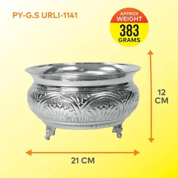 German_Silver_Premium_Urli_Floating_Diya_Count_Of_1