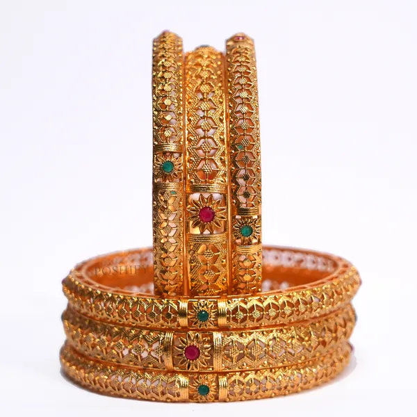Luxury_Gold_Plated_Pure_Brass_Bangles_for_Women_|_Bangles_Set_|_2138_-_1715_|_Latest_Stylish_Traditional_Kada_Bangles_|_Just_Like_Real_Gold_Jewellery_|_Fashion_|_SET_OF_6