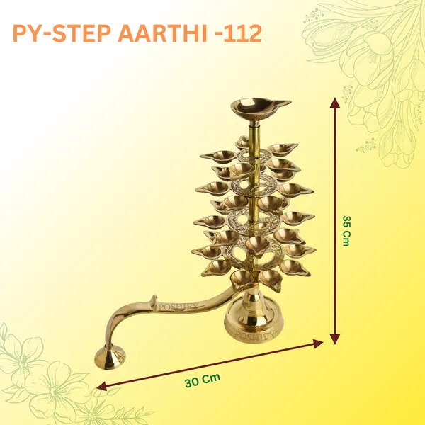 Gold_Brass_Premium_Traditional_Handcrafted_Hanging_Aarti_Deepak_Count_Of_1