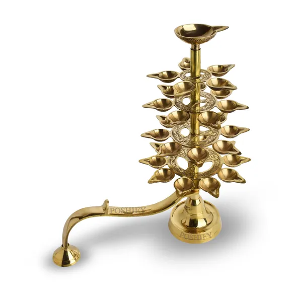 Gold_Brass_Premium_Traditional_Handcrafted_Hanging_Aarti_Deepak_Count_Of_1