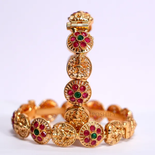 Luxury_Gold_Plated_Goddess_Laxmi_Design_Pure_Brass_Bangles_for_Women_|_Bangles_Set_|_1489_-_1505_|_Latest_Stylish_Traditional_Kada_Bangles_|_Just_Like_Real_Gold_Jewellery_|_Fashion_|_SET_OF_2