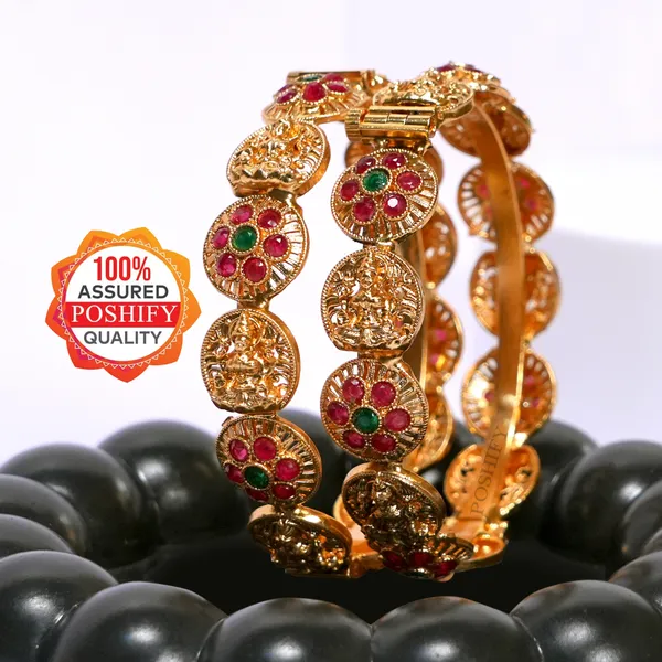 Luxury_Gold_Plated_Goddess_Laxmi_Design_Pure_Brass_Bangles_for_Women_|_Bangles_Set_|_1489_-_1505_|_Latest_Stylish_Traditional_Kada_Bangles_|_Just_Like_Real_Gold_Jewellery_|_Fashion_|_SET_OF_2