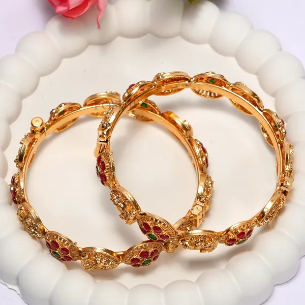 Luxury_Gold_Plated_Goddess_Laxmi_Design_Pure_Brass_Bangles_for_Women_|_Bangles_Set_|_1489_-_1505_|_Latest_Stylish_Traditional_Kada_Bangles_|_Just_Like_Real_Gold_Jewellery_|_Fashion_|_SET_OF_2