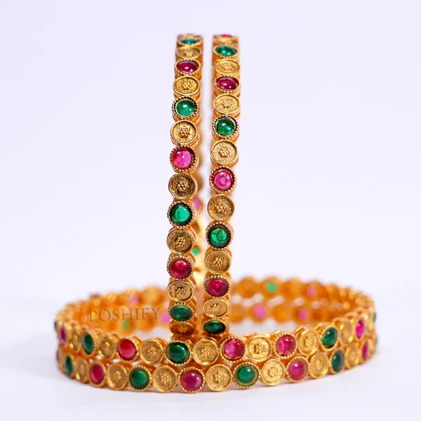 Luxury_Gold_Plated_Pure_Brass_Bangles_for_Women_|_Bangles_Set_|_2220_-_1967_|_Latest_Stylish_Traditional_Kada_Bangles_|_Just_Like_Real_Gold_Jewellery_|_Fashion_|_SET_OF_4
