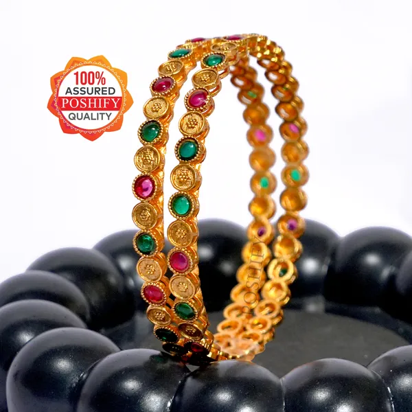 Luxury_Gold_Plated_Pure_Brass_Bangles_for_Women_|_Bangles_Set_|_2220_-_1967_|_Latest_Stylish_Traditional_Kada_Bangles_|_Just_Like_Real_Gold_Jewellery_|_Fashion_|_SET_OF_4