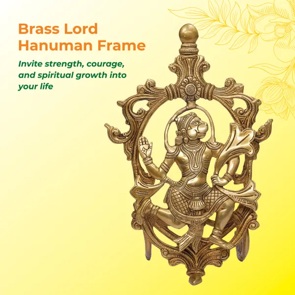 Golden_Brass_Premium_Lord_Hanuman_In_Frame_Count_Of_1