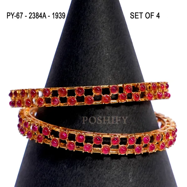 Luxury_Gold_Plated_Pure_Brass_Bangles_for_Women_|_Bangles_Set_|_2384A_-_1939_|_Latest_Stylish_Traditional_Kada_Bangles_|_Just_Like_Real_Gold_Jewellery_|_Fashion_|_SET_OF_4