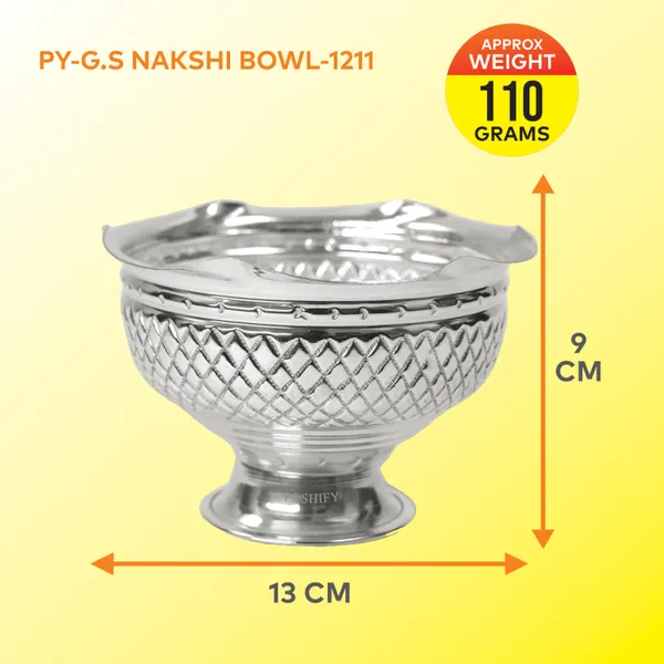 German_Silver_Elegant_&_Kumkum_Bowl
