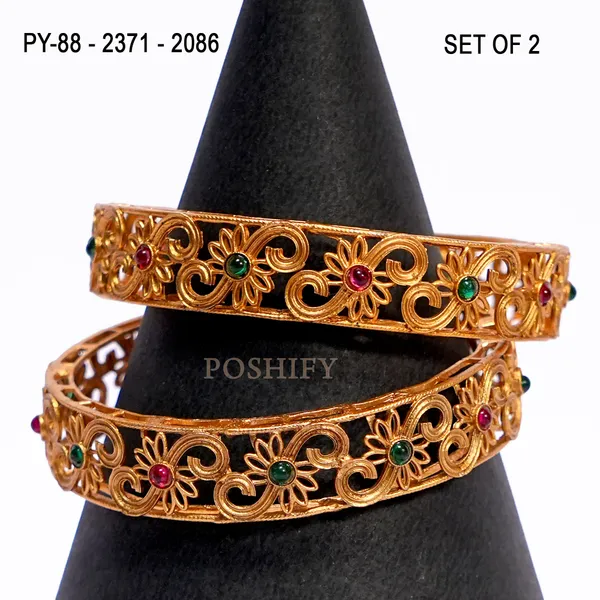 Luxury_Gold_Plated_Pure_Brass_Bangles_for_Women_|_Bangles_Set_|_2371_-_2086_|_Latest_Stylish_Traditional_Kada_Bangles_|_Just_Like_Real_Gold_Jewellery_|_Fashion_|_SET_OF_2