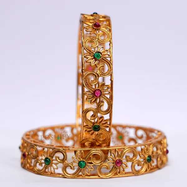 Luxury_Gold_Plated_Pure_Brass_Bangles_for_Women_|_Bangles_Set_|_2371_-_2086_|_Latest_Stylish_Traditional_Kada_Bangles_|_Just_Like_Real_Gold_Jewellery_|_Fashion_|_SET_OF_2