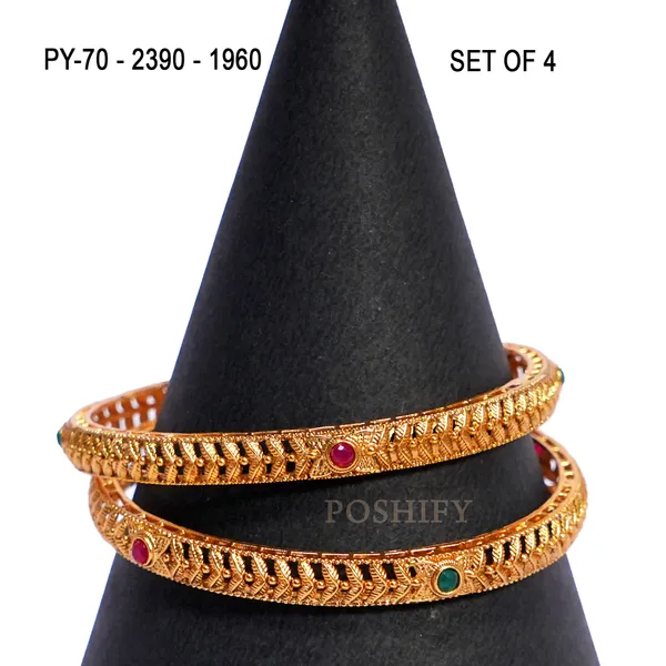 Luxury_Gold_Plated_Pure_Brass_Bangles_for_Women_|_Bangles_Set_|_2390_-_1960_|_Latest_Stylish_Traditional_Kada_Bangles_|_Just_Like_Real_Gold_Jewellery_|_Fashion_|_SET_OF_4