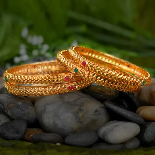 Luxury_Gold_Plated_Pure_Brass_Bangles_for_Women_|_Bangles_Set_|_2390_-_1960_|_Latest_Stylish_Traditional_Kada_Bangles_|_Just_Like_Real_Gold_Jewellery_|_Fashion_|_SET_OF_4