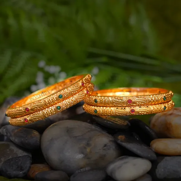 Luxury_Gold_Plated_Pure_Brass_Bangles_for_Women_|_Bangles_Set_|_2412_-_1904_|_Latest_Stylish_Traditional_Kada_Bangles_|_Just_Like_Real_Gold_Jewellery_|_Fashion_|_SET_OF_4