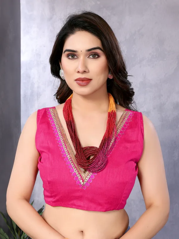 Rose_Pink_Printed_Designer_Saree_With_Unstitched_Blouse_Piece_For_Women
