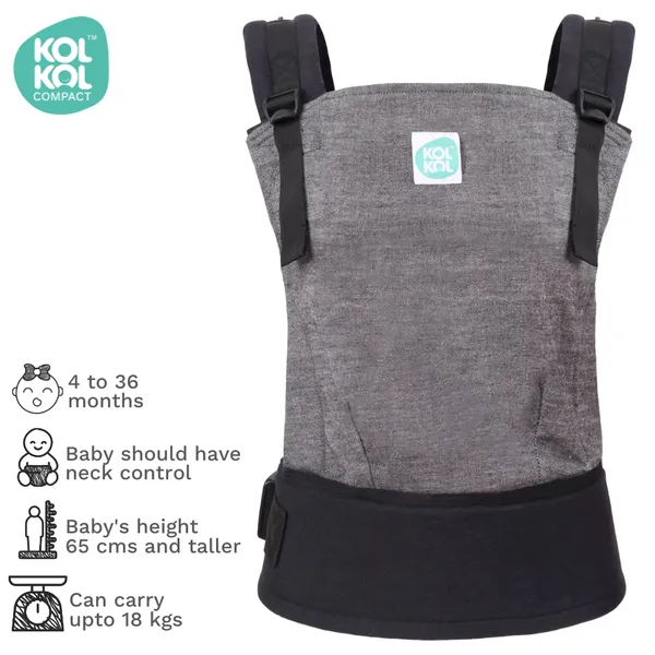Grey_Front_&_Back_Compact_Baby_Carrier
