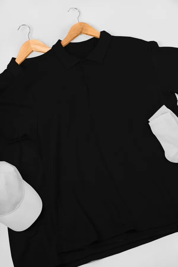 Black_Cotton_Regular_Fit_Polo_T-Shirt_For_Men