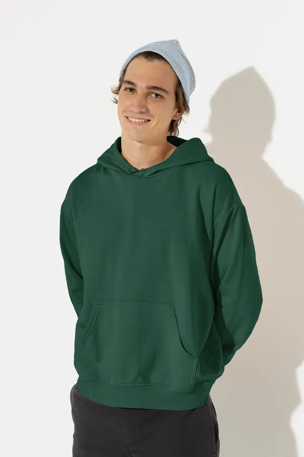 Bottle_Green_Cotton_Regular_Fit_Hoodie_For_Men