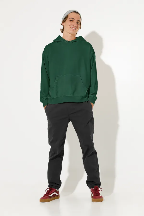 Bottle_Green_Cotton_Regular_Fit_Hoodie_For_Men
