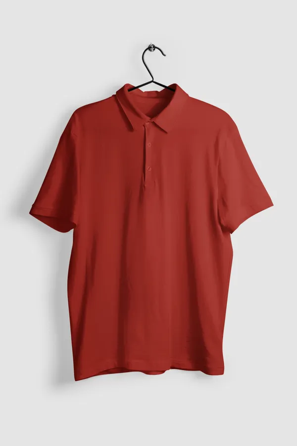Brick_Cotton_Regular_Fit_Polo_T-Shirt_For_Men