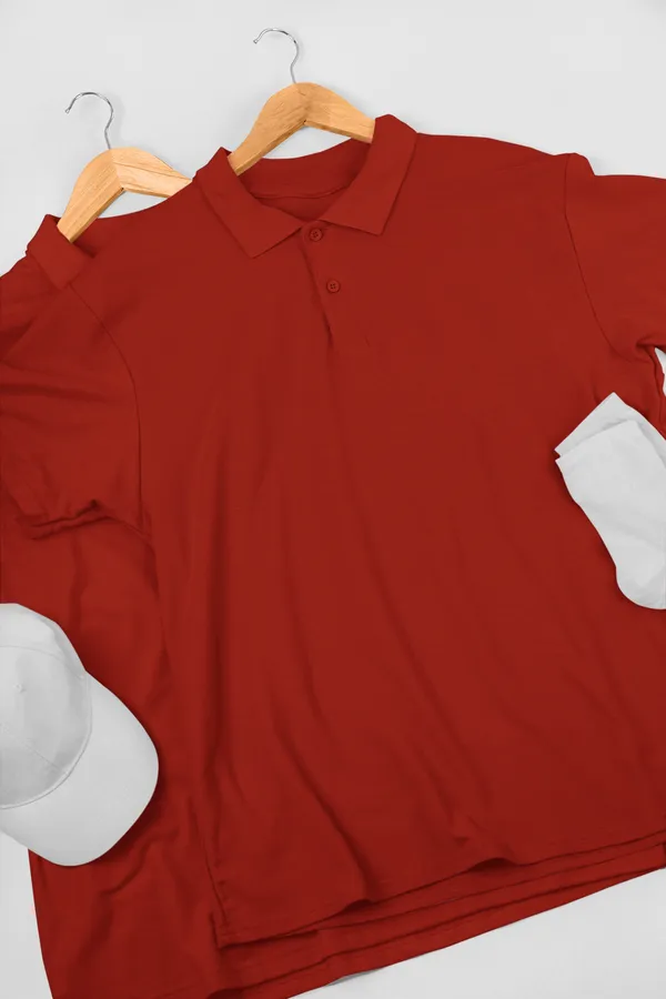Brick_Cotton_Regular_Fit_Polo_T-Shirt_For_Men