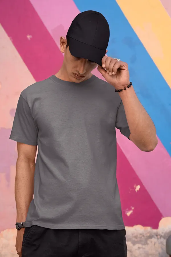 Charcoal_Cotton_Regular_Fit_T-Shirt_For_Men