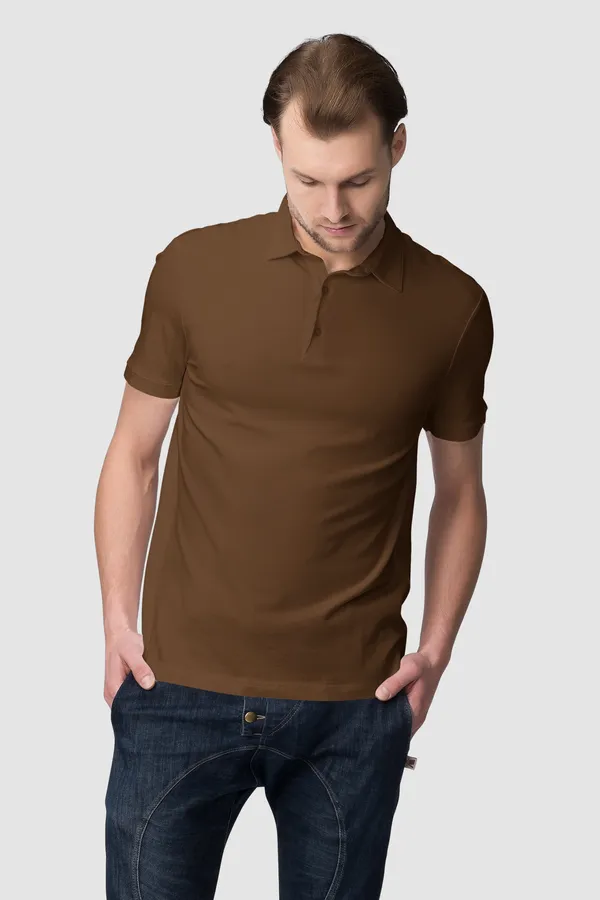Coffee_Cotton_Regular_Fit_Polo_T-Shirt_For_Men