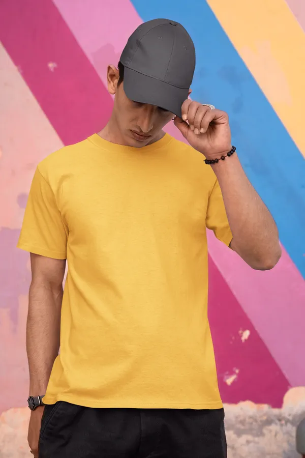Golden_Cotton_Regular_Fit_T-Shirt_For_Men