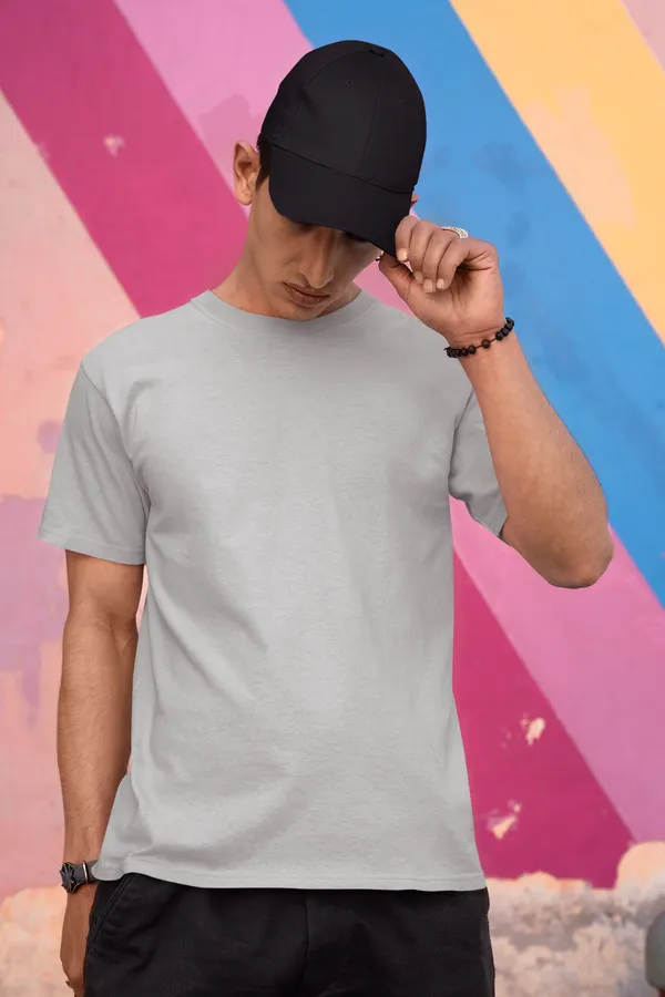 Grey_Cotton_Regular_Fit_T-Shirt_For_Men