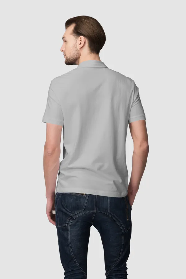 Grey_Cotton_Regular_Fit_Polo_T-Shirt_For_Men