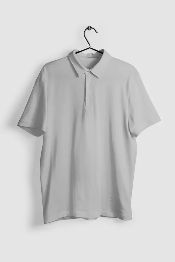 Grey_Cotton_Regular_Fit_Polo_T-Shirt_For_Men