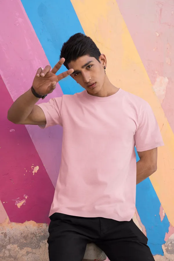 Light_Baby_Pink_Cotton_Regular_Fit_T-Shirt_For_Men