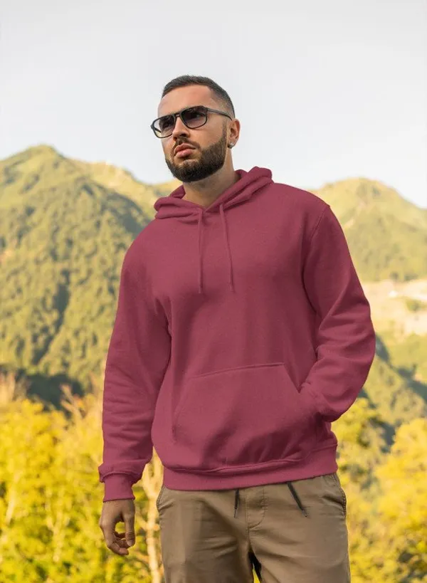 Maroon_Cotton_Regular_Fit_Hoodie_For_Men