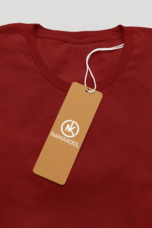Maroon_Cotton_Regular_Fit_T-Shirt_For_Men