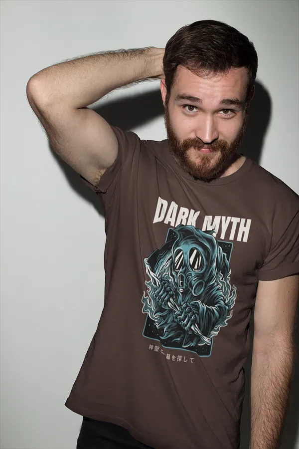 Brown_Cotton_Regular_Fit_T-Shirt_For_Men